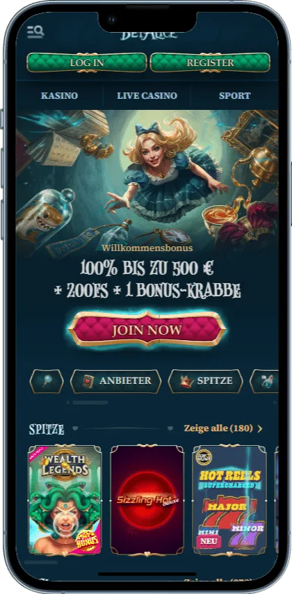 Betalice Casino mobile app