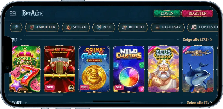 Top 10 iPhone Games im BetAlice Casino